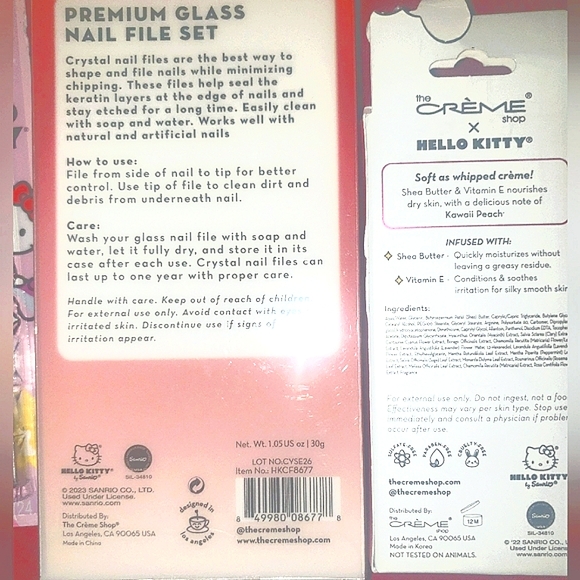 The Creme Shop x Hello Kitty Hand Creme & Glass Nail File Gift Set - Picture 4 of 7